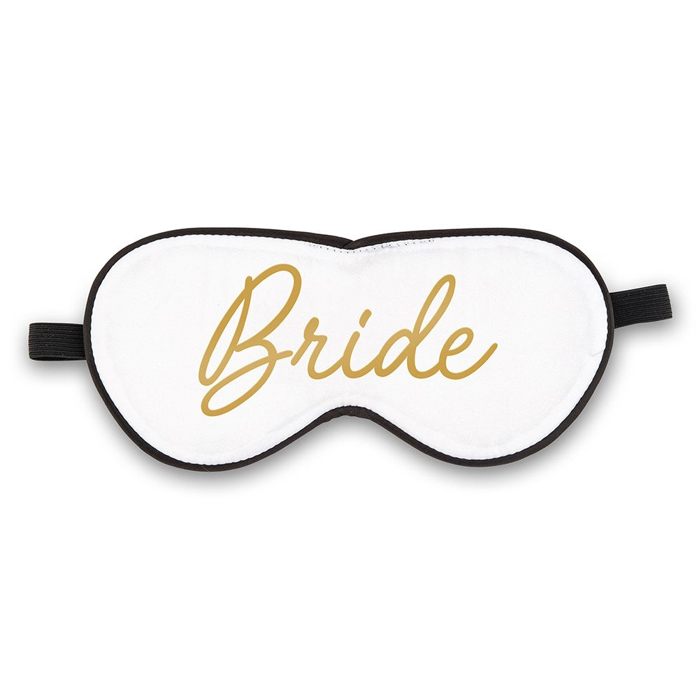 SATIN BRIDE SLEEP MASK - WHITE - AyaZay Wedding Shoppe