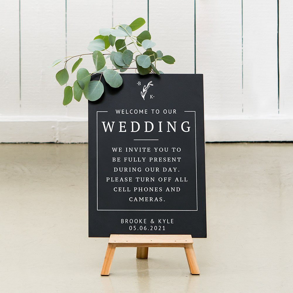 CUSTOM WEDDING CHALKBOARD SIGN - RUSTIC LOVE - AyaZay Wedding Shoppe