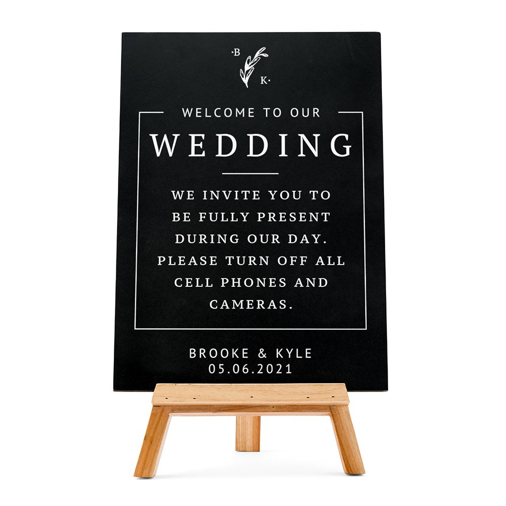 CUSTOM WEDDING CHALKBOARD SIGN - RUSTIC LOVE - AyaZay Wedding Shoppe