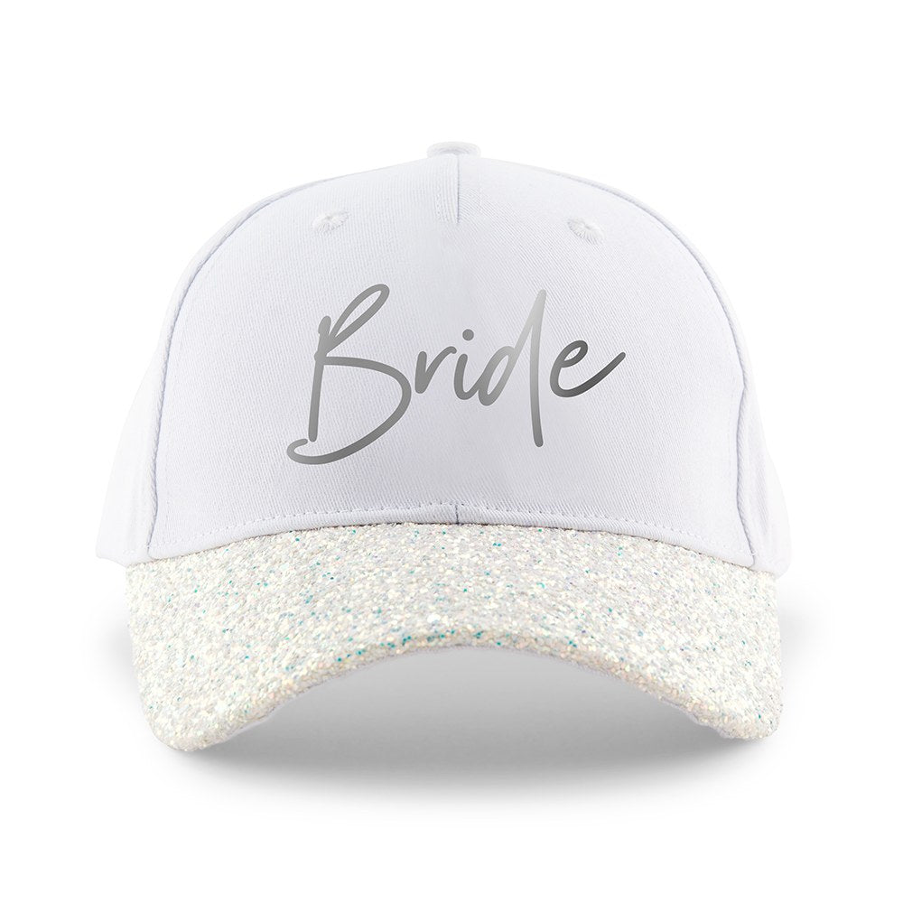WOMEN'S WEDDING PARTY GLITTER HATS - BRIDE - AyaZay Wedding Shoppe