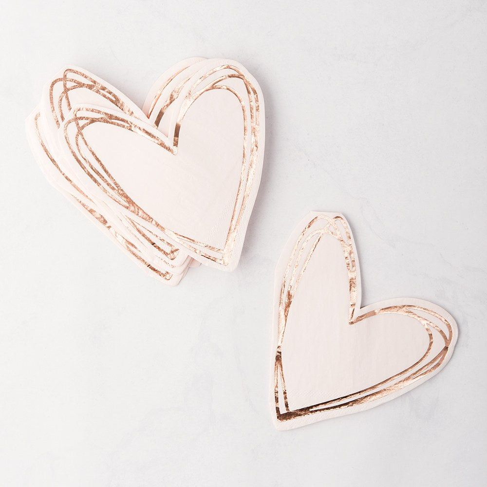 HEART SHAPED SPECIAL OCCASION PAPER PARTY NAPKIN (20/pkg) - AyaZay Wedding Shoppe