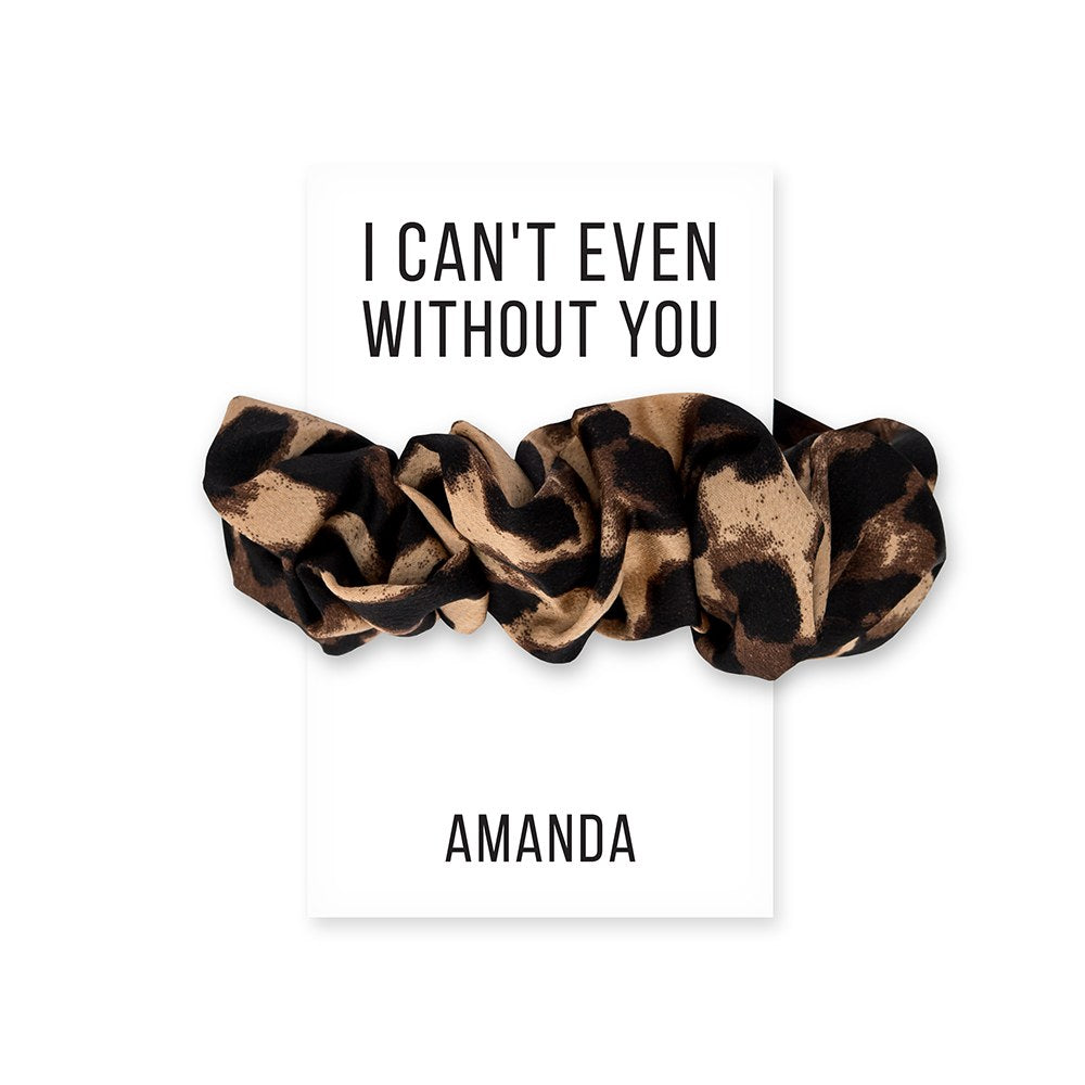 WOMEN'S CUSTOM BRIDAL PARTY SCRUNCHIE - I CAN'T EVEN WITHOUT YOU - AyaZay Wedding Shoppe