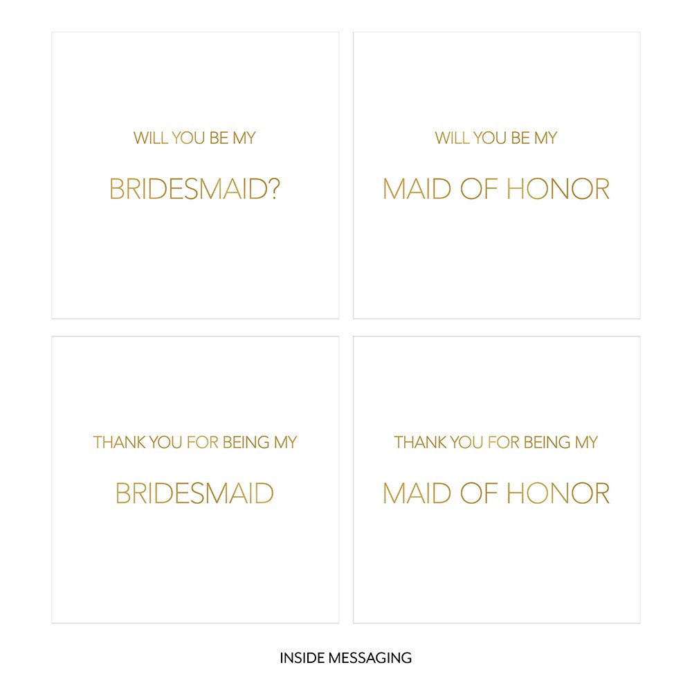 LARGE PERSONALIZED MARBLE BRIDAL PARTY GIFT BOX WITH MAGNETIC LID - THANK YOU