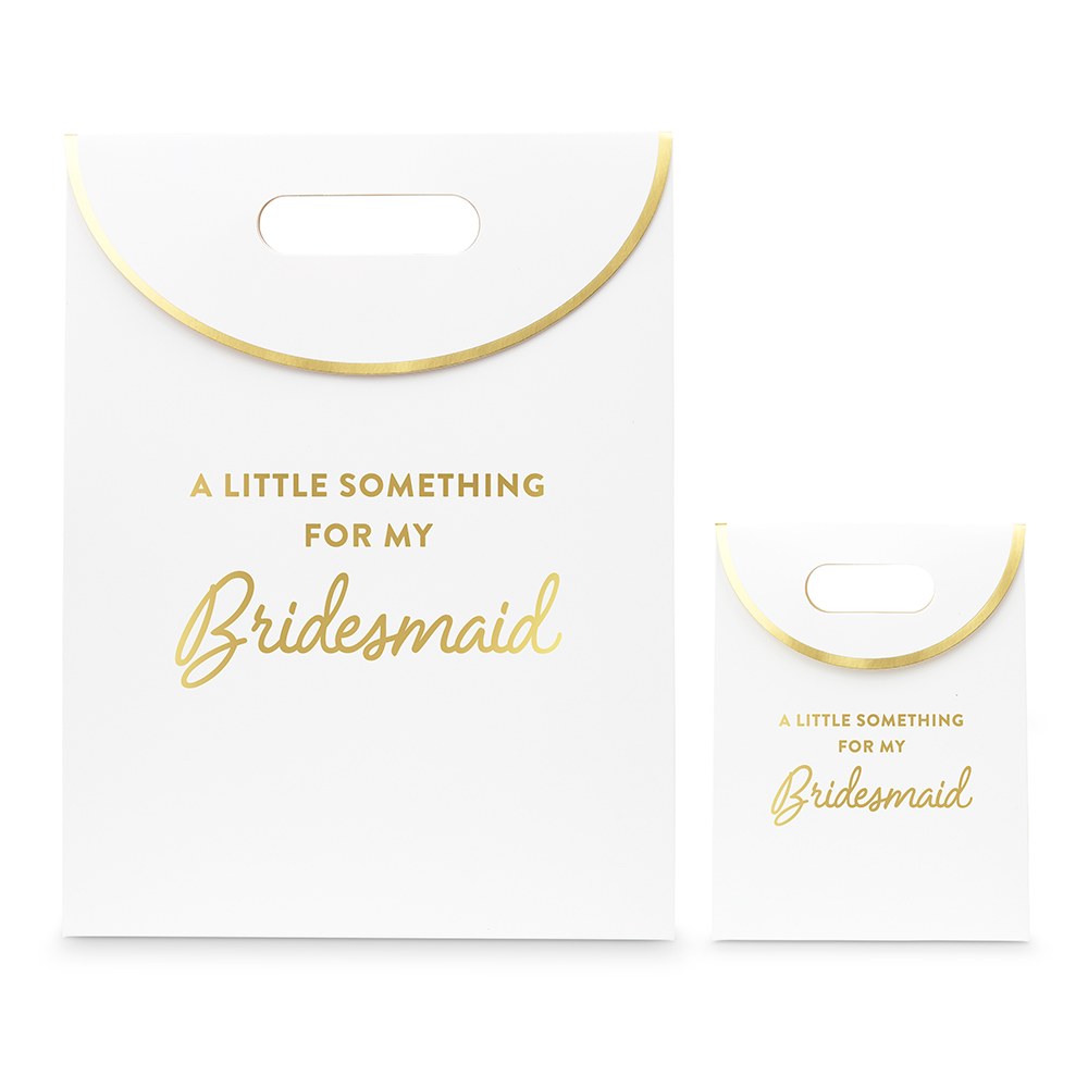 PAPER GIFT BAG WITH HANDLES - FOR MY BRIDESMAID - AyaZay Wedding Shoppe