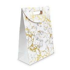 PAPER GIFT BAG WITH HANDLES - MARBLE
