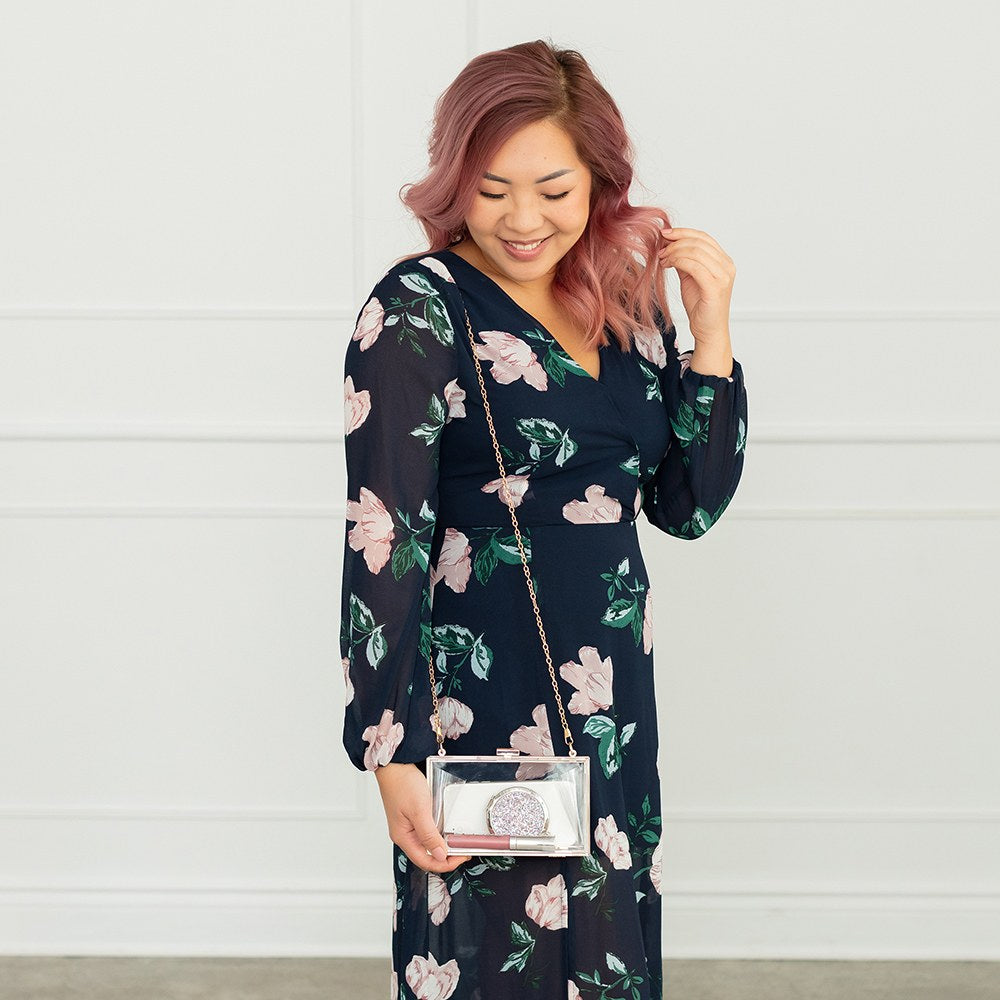 ACRYLIC BOX CLUTCH - CLEAR - AyaZay Wedding Shoppe