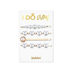 CUSTOM BRIDAL PARTY HAIR CLIPS - I DO CREW - AyaZay Wedding Shoppe