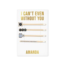 CUSTOM BRIDAL PARTY HAIR CLIPS - CAN'T EVEN WITHOUT YOU - AyaZay Wedding Shoppe