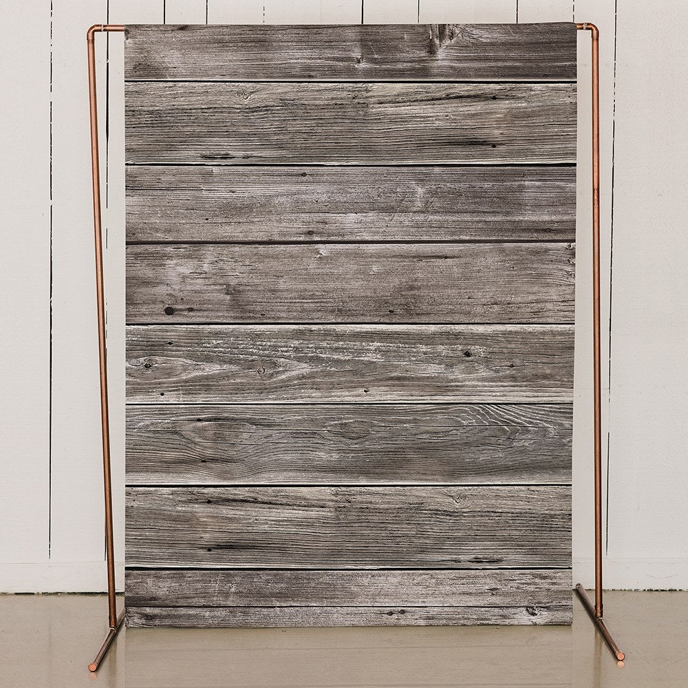 PRINTED PHOTO BACKDROP WEDDING DECORATION - RUSTIC WOOD