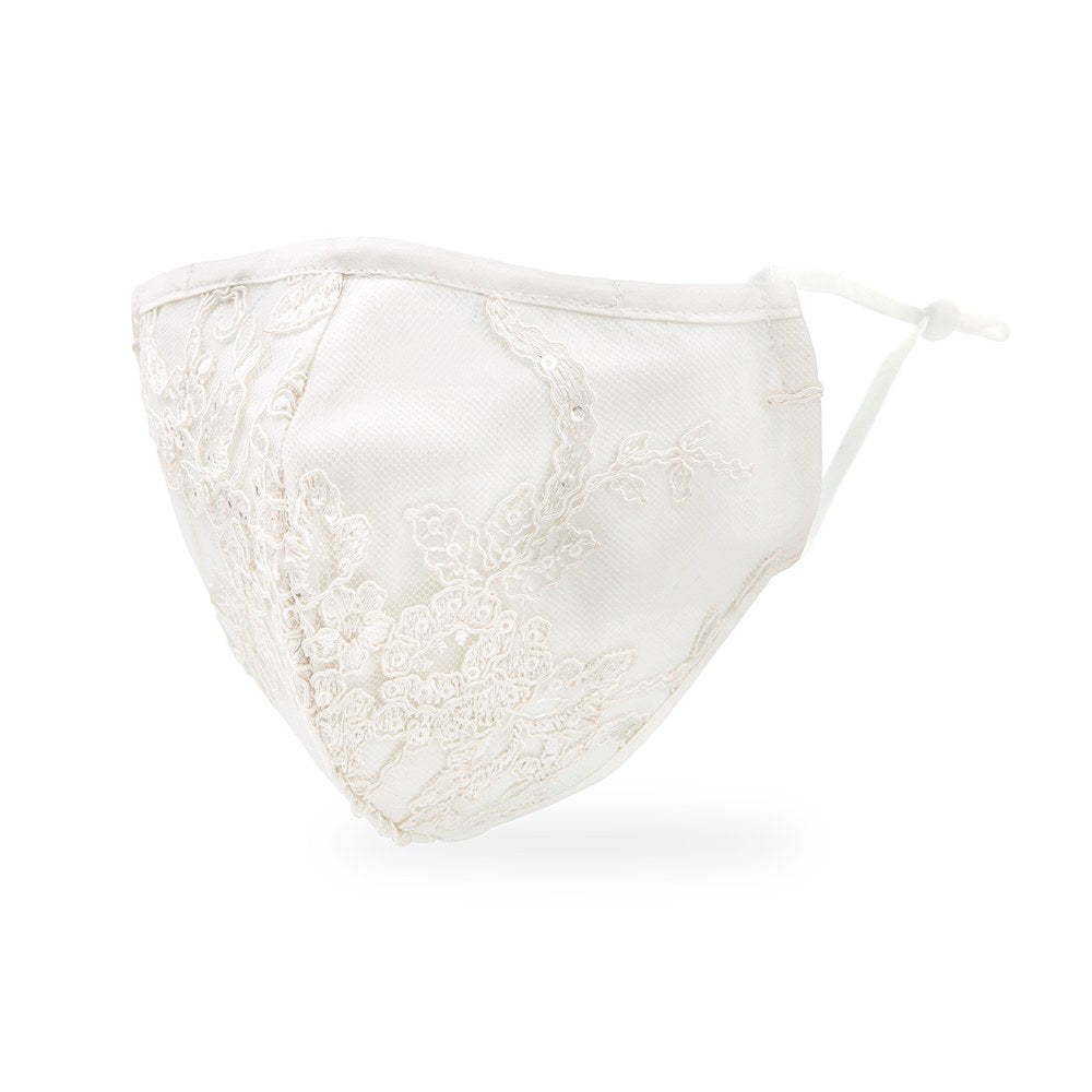 LUXURY REUSABLE, WASHABLE CLOTH FACE MASK WITH FILTER POCKET - BRIDAL BOUTIQUE - AyaZay Wedding Shoppe