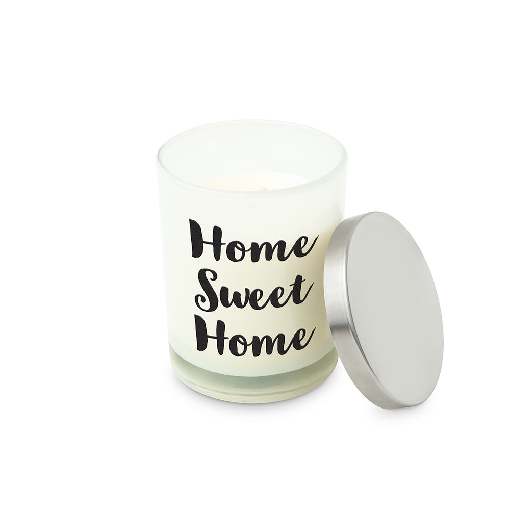 PERSONALIZED GLASS JAR GIFT CANDLE WITH LID - HOME SWEET HOME - AyaZay Wedding Shoppe