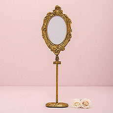 OVAL BAROQUE STANDING FRAME - GOLD - AyaZay Wedding Shoppe