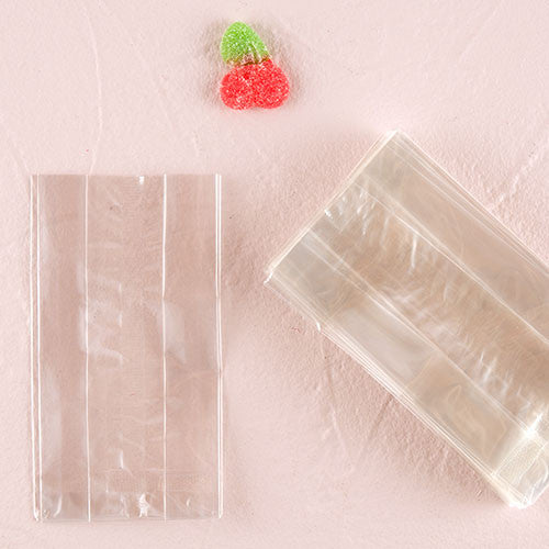 CLEAR FLAT BOTTOM GUSSET CELLO CANDY BAG (100/pkg) - AyaZay Wedding Shoppe