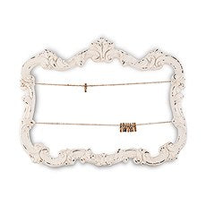 OPEN ORNATE VINTAGE INSPIRED FRAME IN ANTIQUE WHITE - AyaZay Wedding Shoppe