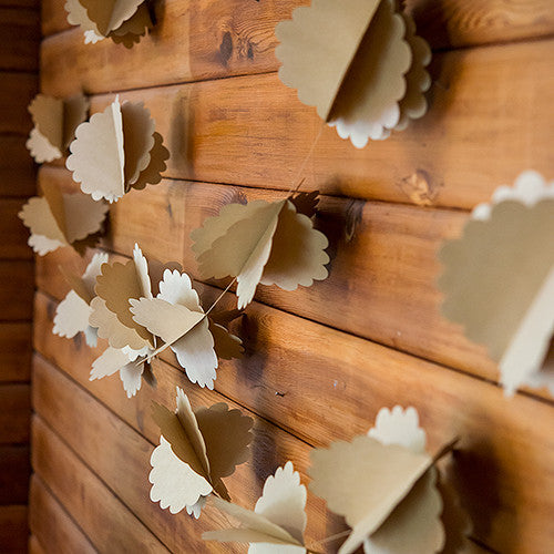 3D FLORAL KRAFT PAPER GARLAND - AyaZay Wedding Shoppe
