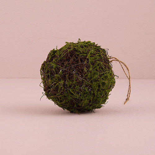 FAUX MOSS AND WICKER POMANDER - AyaZay Wedding Shoppe