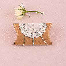 DIY KRAFT PILLOW BOX FAVOR WRAPPING KIT - AyaZay Wedding Shoppe