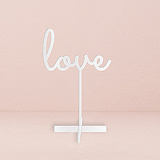LOVE ACRYLIC SIGN - WHITE - AyaZay Wedding Shoppe