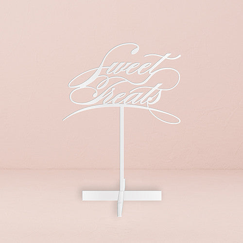 SWEET TREATS ACRYLIC SIGN - WHITE - AyaZay Wedding Shoppe