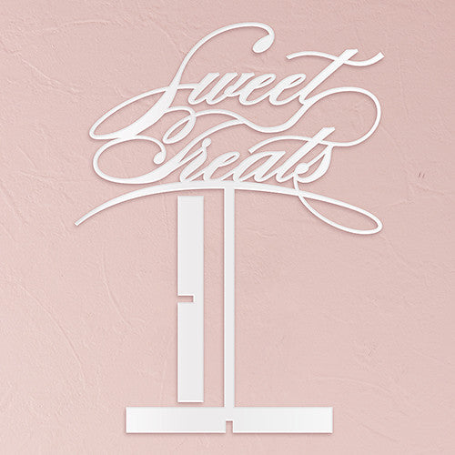 SWEET TREATS ACRYLIC SIGN - WHITE - AyaZay Wedding Shoppe