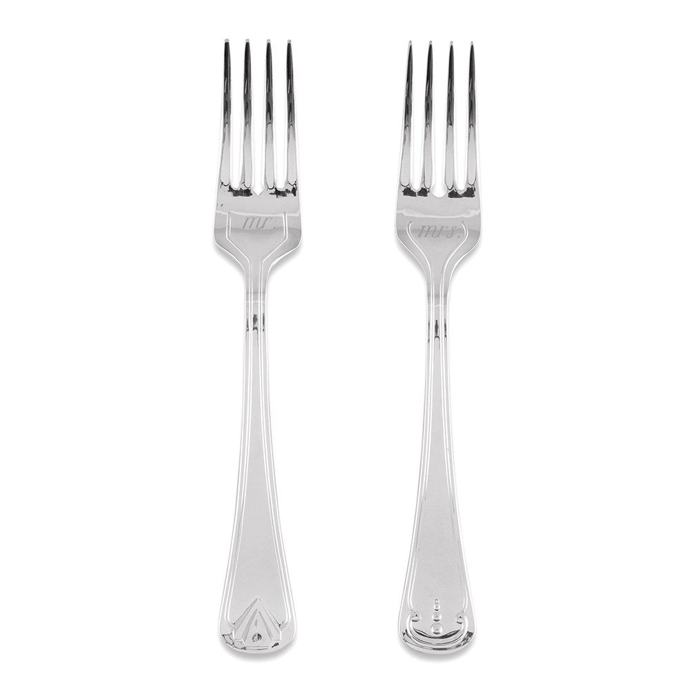 MR & MRS CAKE FORK SET - AyaZay Wedding Shoppe