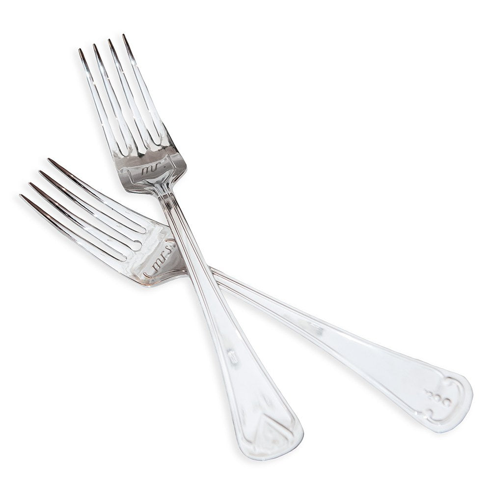 MR & MRS CAKE FORK SET - AyaZay Wedding Shoppe