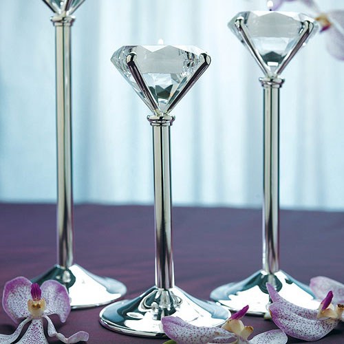 DIAMOND SHAPED TEALIGHT HOLDERS - AyaZay Wedding Shoppe