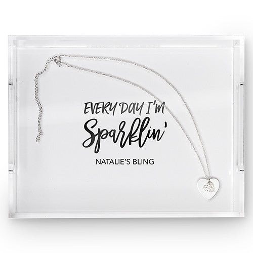 RECTANGULAR ACRYLIC TRAY - EVERYDAY I'M SPARLIN' PRINTING - AyaZay Wedding Shoppe