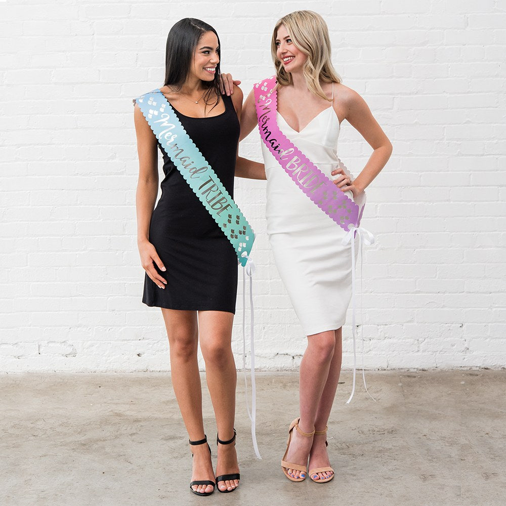 PAPER BACHELORETTE PARTY SASH - MERMAID - AyaZay Wedding Shoppe