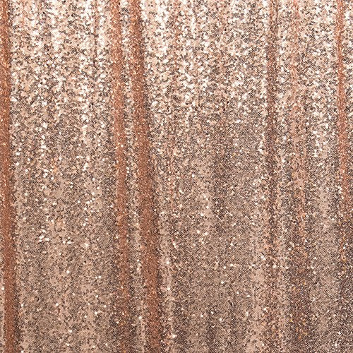 CUSTOM WEDDING PHOTO BACKDROP DECORATION - ROSE GOLD SEQUIN - AyaZay Wedding Shoppe