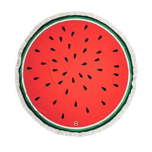 WATERMELON ROUND BEACH TOWEL - AyaZay Wedding Shoppe