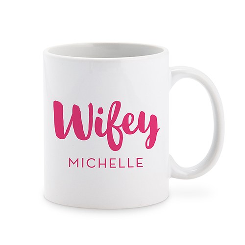 PERSONALIZED COFFEE MUG - WIFEY - AyaZay Wedding Shoppe