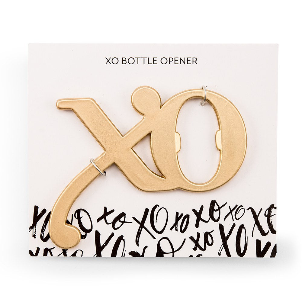 GOLD "XO" BOTTLE OPENER FAVOUR