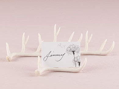 MINIATURE FAUX ANTLER STATIONERY CARD HOLDERS - AyaZay Wedding Shoppe