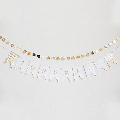 GOLD FOIL LETTER PENNANT BANNER KIT - AyaZay Wedding Shoppe