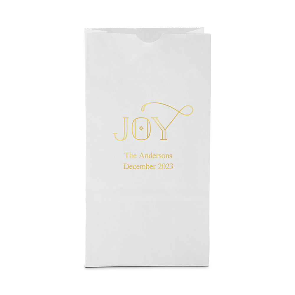 JOY BLOCK BOTTOM GUSSET PAPER GOODIE BAGS