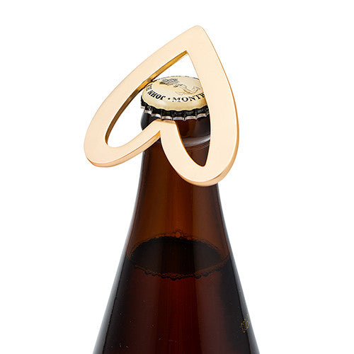 GOLD HEART BOTTLE OPENER FAVOUR - AyaZay Wedding Shoppe