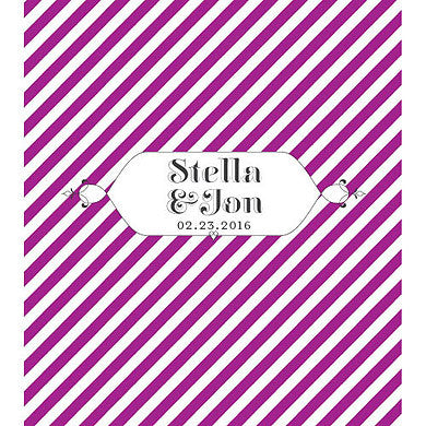 "CANDY STRIPE" PERSONALIZED LIP BALMS (12/pkg) - AyaZay Wedding Shoppe