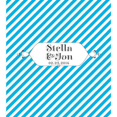 "CANDY STRIPE" PERSONALIZED LIP BALMS (12/pkg) - AyaZay Wedding Shoppe