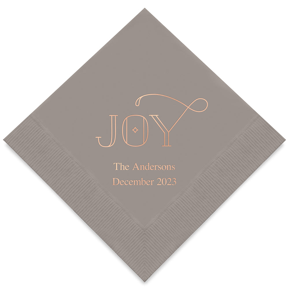 JOY PRINTED NAPKINS (50/pkg) - AyaZay Wedding Shoppe
