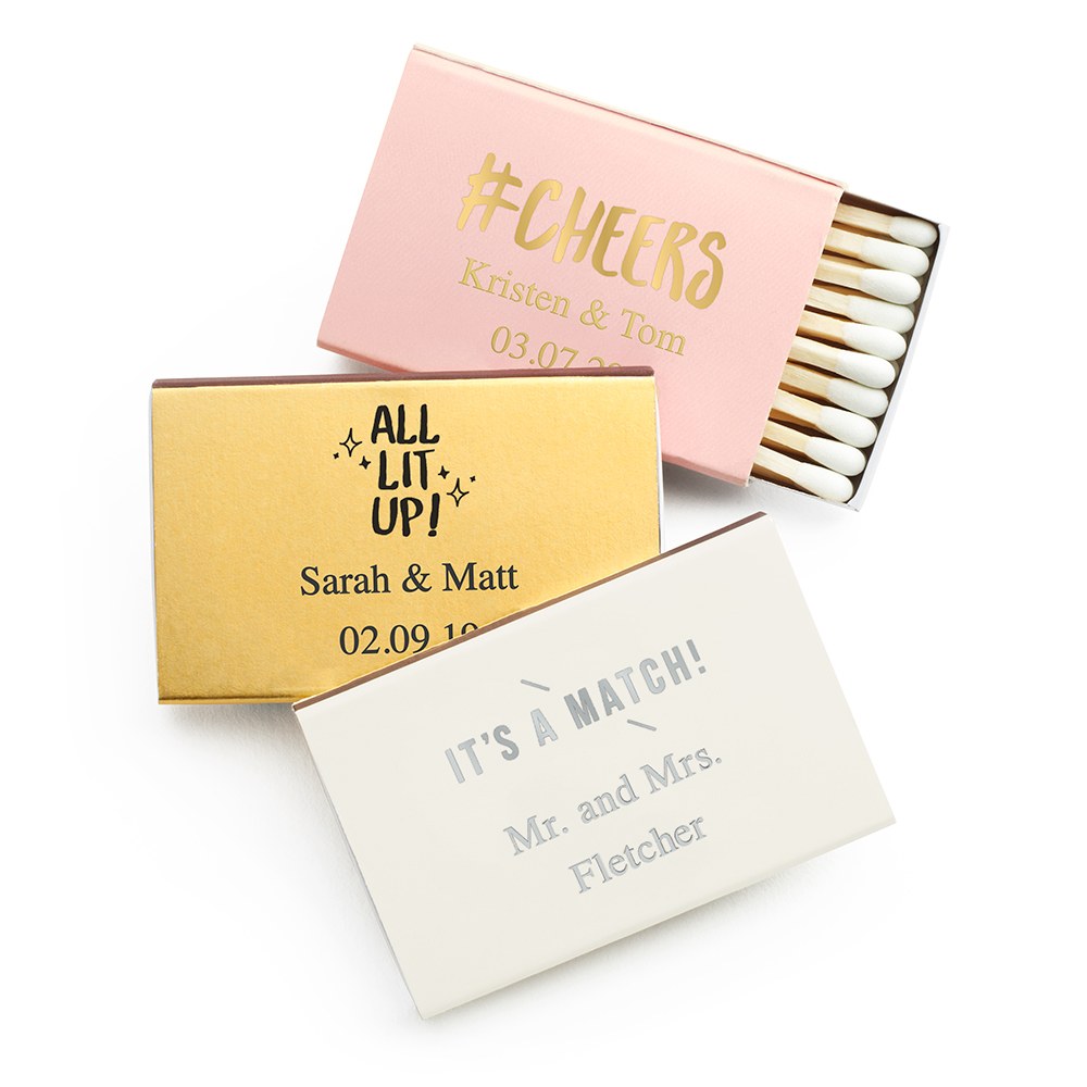 PERSONALIZED MATCHBOX - AyaZay Wedding Shoppe