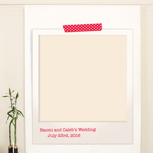 POLAROID PERSONALIZED PHOTO BACKDROP - AyaZay Wedding Shoppe
