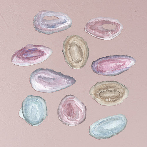 AGATE ALURE DIECUT SHAPED CARD SET - AyaZay Wedding Shoppe
