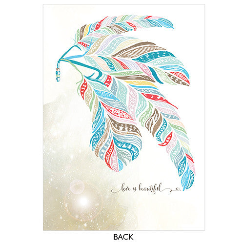 FEATHER WHIMSY INVITATION - AyaZay Wedding Shoppe