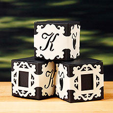 LASER EXPRESSIONS PERSONALIZED MONOGRAM BAROQUE BOX WRAPS - AyaZay Wedding Shoppe