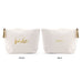 LARGE PERSONALIZED CANVAS MAKEUP & TOILETRY BAG FOR  WOMEN -  BRIDE SCRIPT