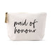 LARGE PERSONALIZED CANVAS MAKEUP & TOILETRY BAG FOR  WOMEN -  MAID OF HONOUR SCRIPT - AyaZay Wedding Shoppe