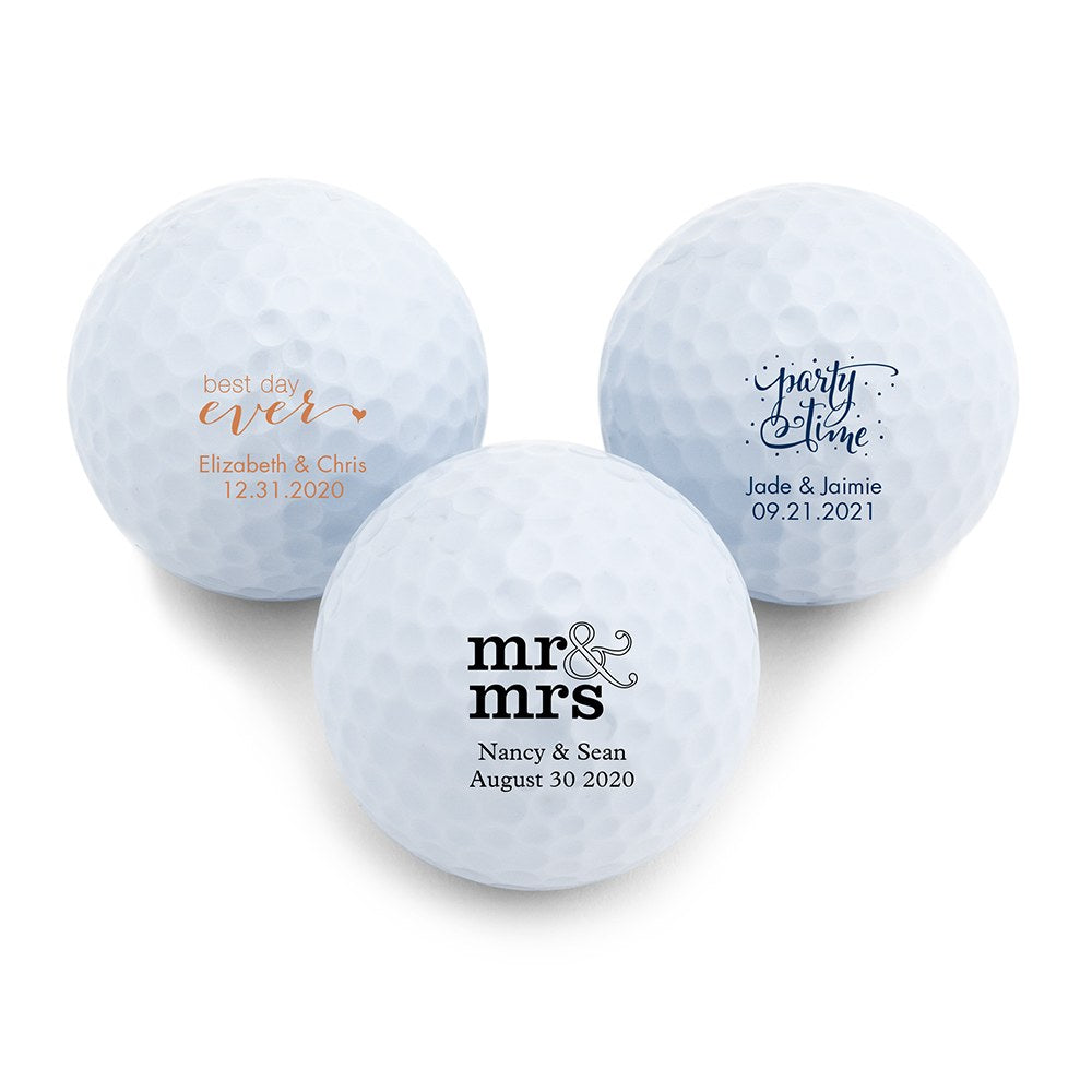 PERSONALIZED GOLF BALL FAVOR - AyaZay Wedding Shoppe