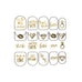 ADHESIVE BACHELORETTE PARTY NAIL STICKERS - GOLD BRIDE SQUAD - AyaZay Wedding Shoppe