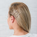 RHINESTONE BRIDAL PARTY WORD HAIR CLIPS - XOXO LOVE - AyaZay Wedding Shoppe